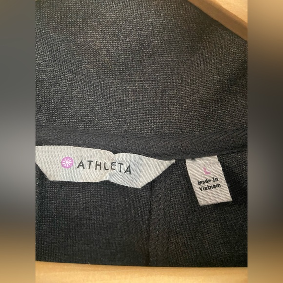 NWOT Athleta Dark Gray Cassidy Long Sleeve Dress Size L. - Picture 6 of 16